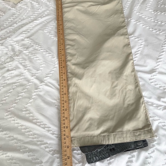 RIDE SNOWBOARD PANTS WATERPROOF KHAKI TAPERED SEAMS ADJUSTABLE WAIST SZ WOMEN M - Picture 12 of 16